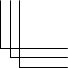 Трехлинейное соединение, проводник, кабель, линия, канал передачи, линия связи (вертикально-горизонтальная линия).