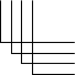Четырехлинейное соединение, проводник, кабель, линия, канал передачи, линия связи (вертикально-горизонтальная линия).