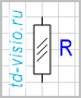 Резистор с обозначением мощности (0,05 Вт).