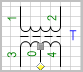 Условное обозначение трансформатора с дополнительным выводом.