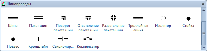 Трафарет Visio «Шинопроводы»
