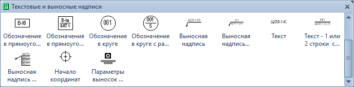 Трафарет Visio «Текстовые и выносные надписи»