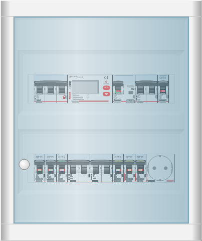 Сетевой шкаф в visio