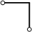 Условное обозначение - воздушная линия электропередачи (линия горизонтально-вертикальная).