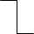 Условное обозначение - соединение (ошиновка, проводник, линия связи), линия горизонтально-горизонтальная.