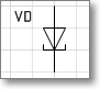Условное обозначение. Трафарет Visio - диод туннельный.