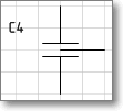 Условное обозначение. Трафарет Visio - конденсатор помехоподавляющий.