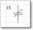 Условное обозначение. Трафарет Visio - конденсатор подстроечный.