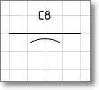 Условное обозначение. Трафарет Visio - конденсатор проходной.