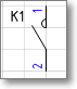 Трафарет Visio - контактор однополюсный.