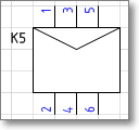 Фигура Visio - блок пускателей (общее обозначение).