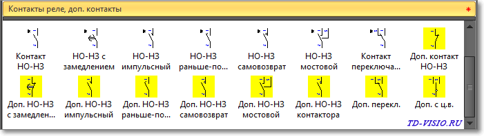 Контакт размыкающий обозначение на схеме154