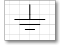 Условное обозначение заземления. Трафарет Visio - заземление