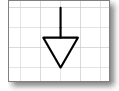 Условное обозначение заземления. Трафарет Visio - эквипотенциальность.