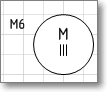 Условное обозначение электрической машины. Фигура Visio - двигатель трехфазный, три раздельных обмотки.