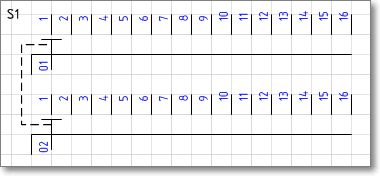 Фигура Visio - переключатель двухполюсный, шестнадцатипозиционный