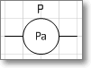 Условное графическое обозначение. Трафарет Visio - измеритель давления.