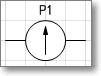 Условное графическое обозначение. Трафарет Visio - гальванометр.