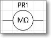 Условное графическое обозначение. Трафарет Visio - мегаомметр.