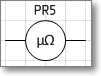 Условное графическое обозначение. Трафарет Visio - микроомметр.