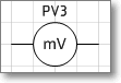 Условное графическое обозначение. Трафарет Visio - милливольтметр.