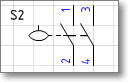 Условное обозначение Фигура Visio - датчик поплавковый.