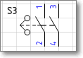 Условное обозначение Фигура Visio - датчик центробежный.