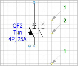 Управляющие маркеры фигуры условного обозначения